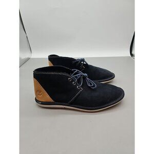 TIMBERLAND  A12JV CITY SHUFFLER CHUKKA BOOTS Mens  7.5 Blue Lace Suede